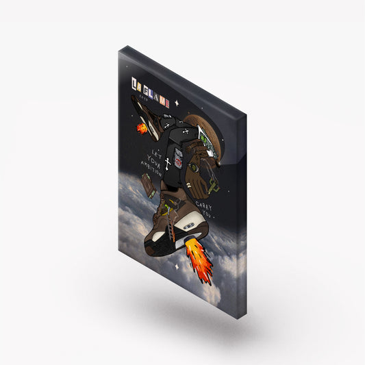 La Flame Says Canvas