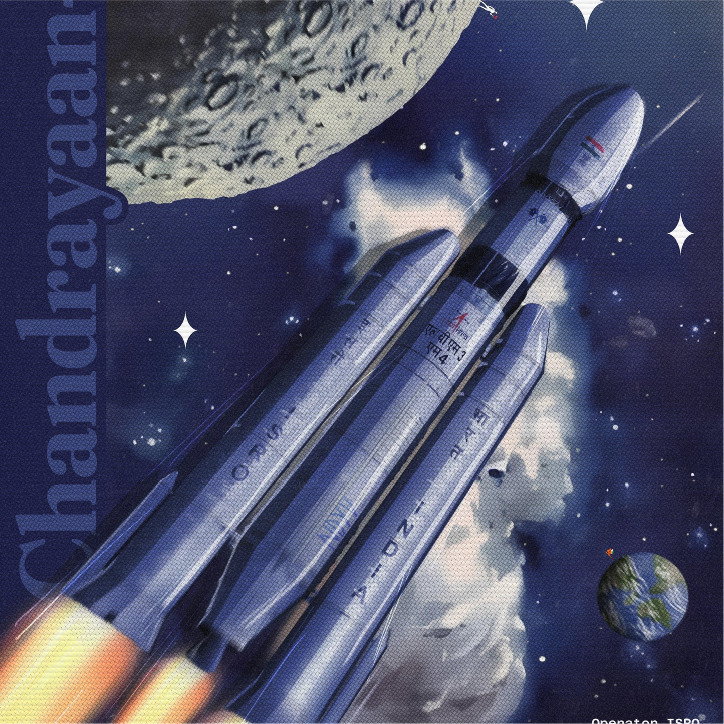 Vikram Lunar Canvas