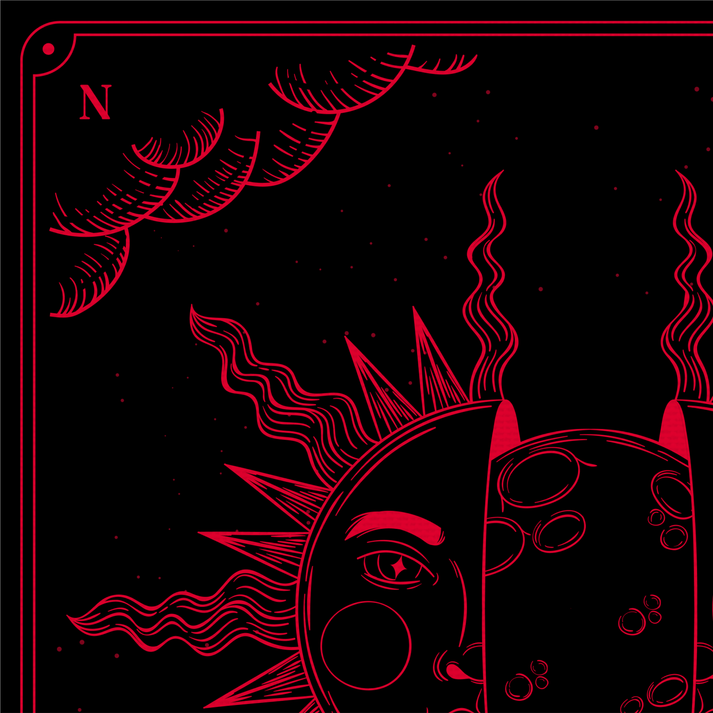 Crimson Twilight Canvas