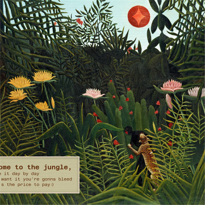 Welcome To The Jungle Canvas