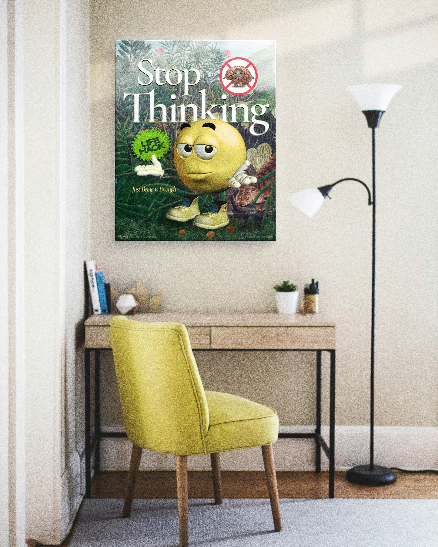 Stop Thinking - Canvas